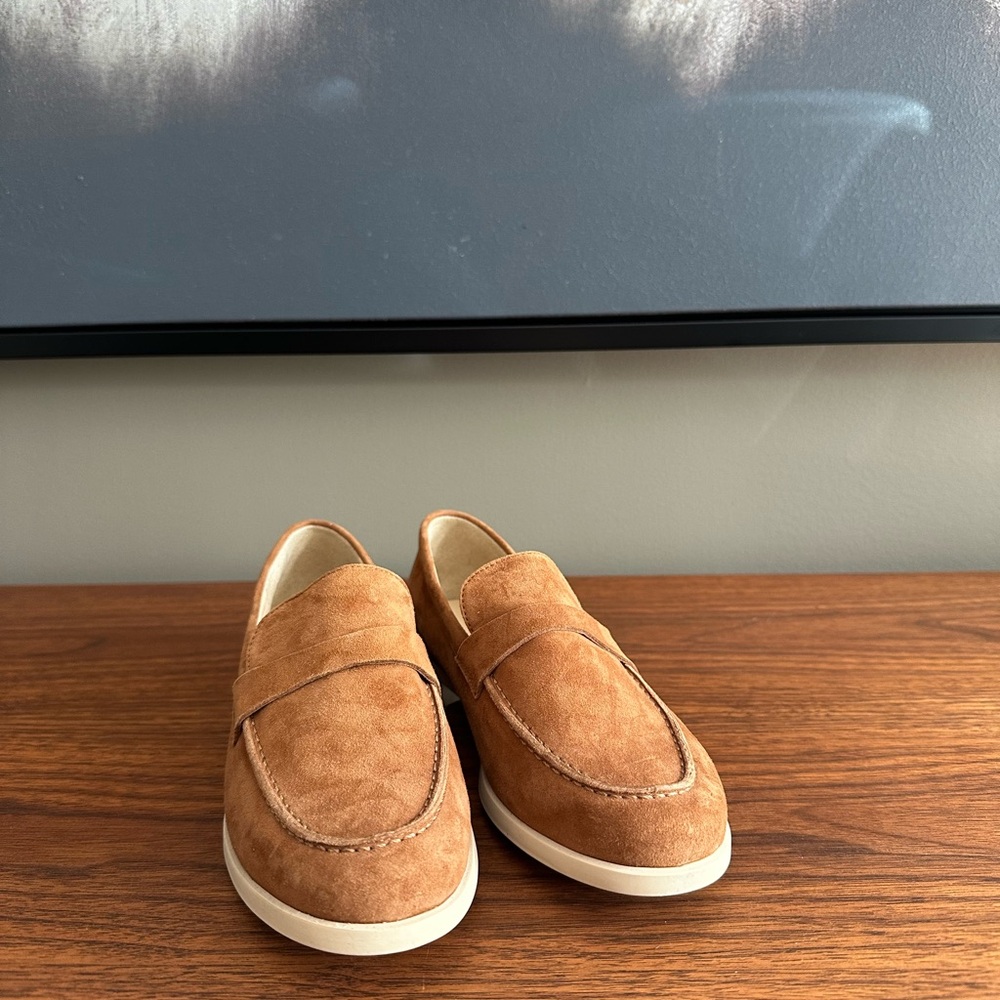 Suede slip on loafers size EU 37